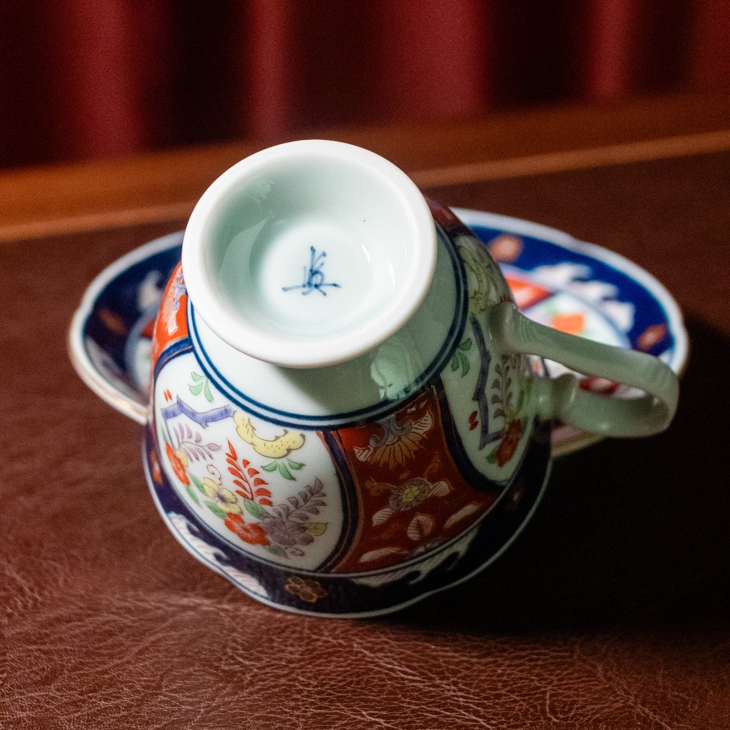 Wisteria coffee cup & saucer cup & saucer (Old Imari style)